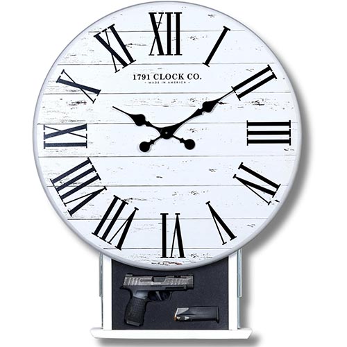 Tactical Traps - Tactical Clock with Hidden Gun Storage and RFID Bluetooth Lock - Concealment Decor with Smart Safe Technology